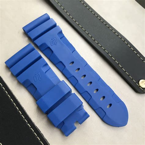 panerai bronzo blue rubber strap.